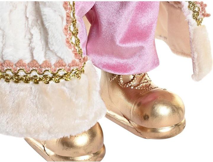 Immagine prodotto DKD Home Decor Deko-Figur Weihnachtsmann Weihnachten Grau Rosa PVC Holz 32 x 20 x 60 cm