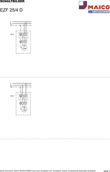 Actual product image Maico MAI EZF 25/4 D Recessed wall fan