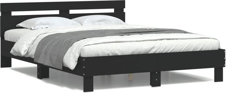 Produktbild VidaXL Bettgestell mit Kopfteil LED-Beleuchtung (140 x 190 cm)