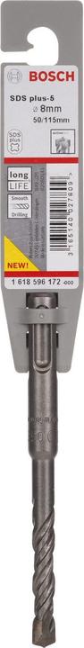 Actual product image Bosch Professional Zubehör Hammer drill SDS plus-5, 8 x 50 x 115 mm (8 mm)