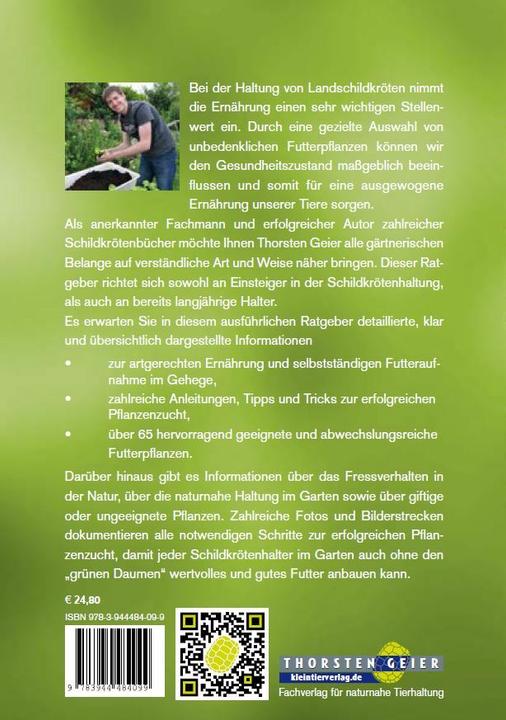 Immagine prodotto Der Schildkröten-Gärtner - Naturnahe Ernährung Europäischer Landschildkröten (Tedesco, Thorsten Geier, 2016)