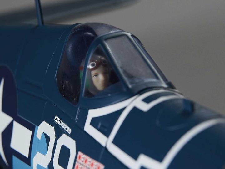 Actual product image Derbee F4U Corsair Warbird PNP blue - 75cm (Warbird)