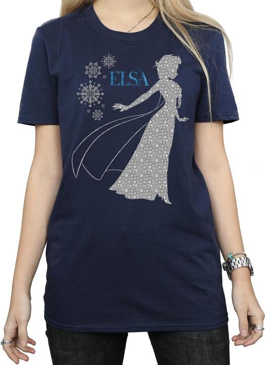 Image du produit Disney - T-shirt FROZEN ELSA CHRISTMAS SILHOUETTE - Femme (M)