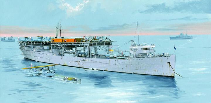 Actual product image Trumpeter USS Langley AV-3