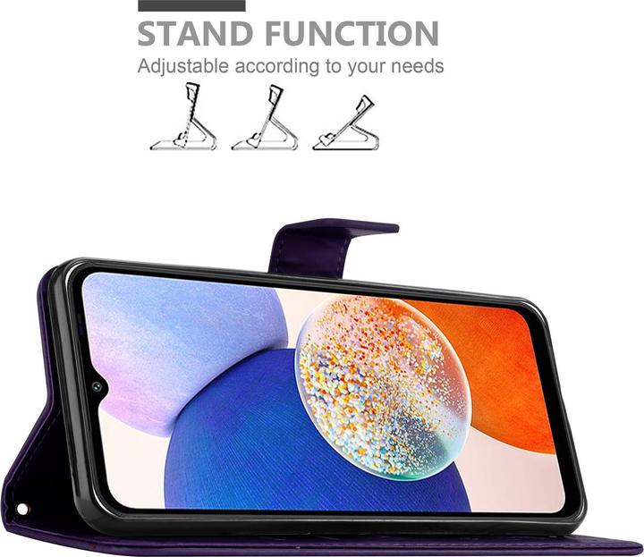 Immagine prodotto Cadorabo Cover per Samsung Galaxy A14 4G / 5G / M14 con motivo floreale (Samsung Galaxy M14, Samsung Galaxy A14)