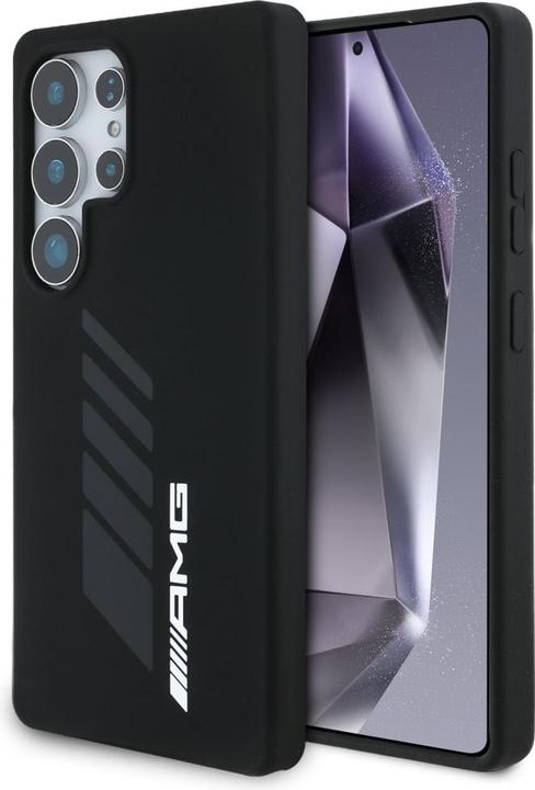 Produktbild Mercedes AMG Oversize Rhombs MagSafe Case for Samsung Galaxy S25 Ultra - Black (Samsung Galaxy S25 Ultra)