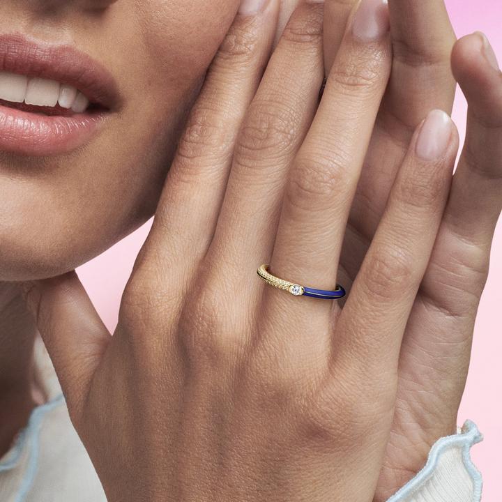 Actual product image Pandora ME Pavé & Blue Double Ring (52)