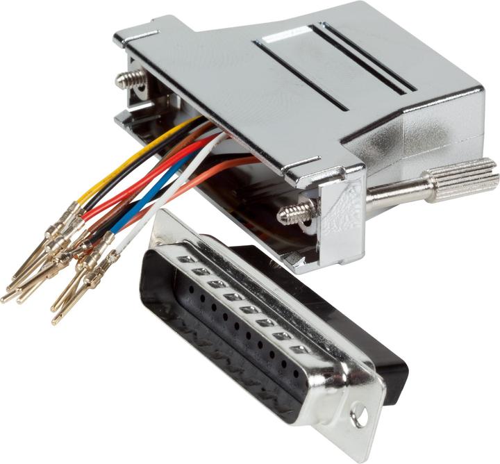 Actual product image EFB Elektronik Modular adapter DB25 connector/RJ45, metallised housing