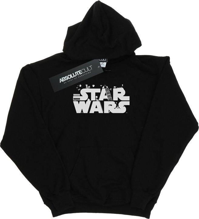 Immagine prodotto Star Wars Minimalist Logo Felpa con Cappuccio Donna (M)