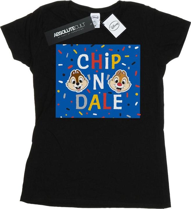 Actual product image Disney Womens/Ladies Chip N Dale Blue Frame Cotton T-Shirt (M)