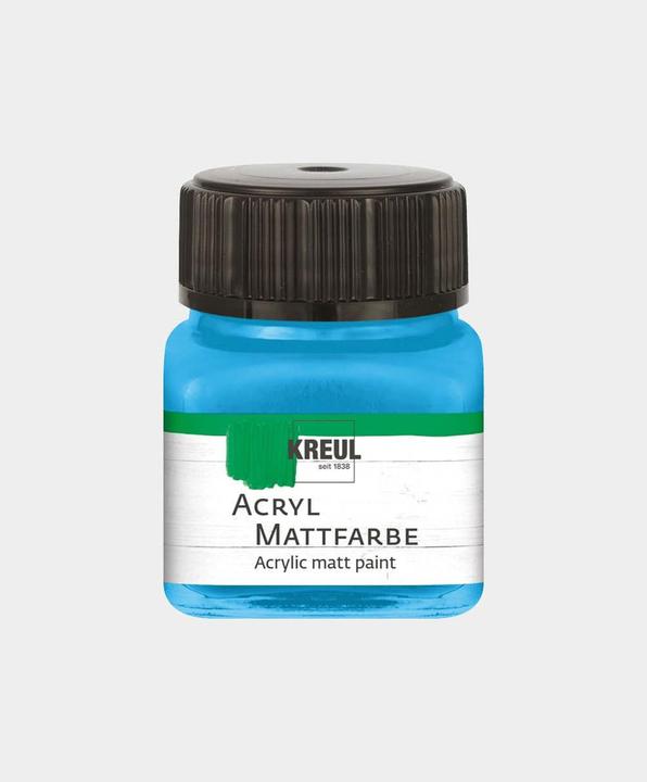 Image du produit Kreul Peinture acrylique mate, 20 ml (Bleu ciel, 20 ml)