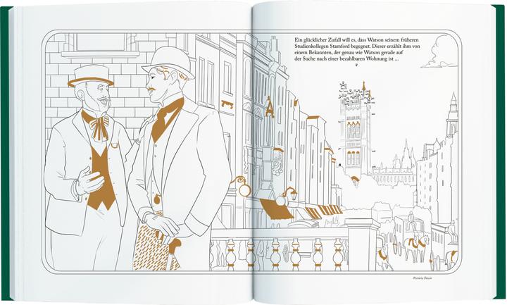 Produktbild Sherlock Holmes - Das grosse Punkt-zu-Punkt-Malbuch
