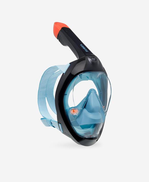 Produktbild Subea Schnorchelmaske Tauchen Damen/Herren - Easybreath 900 blau