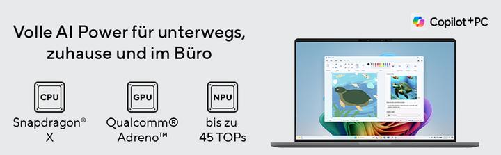 Image du produit ASUS Zenbook A14 (14", Snapdragon X Plus X1P-26-100, 32 Go, 1000 Go, DE)