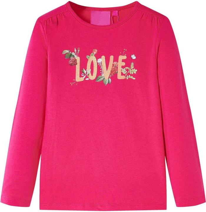Immagine prodotto VidaXL Camicia a maniche lunghe per bambini rosa acceso 116,Materiale: 95% cotone (116)
