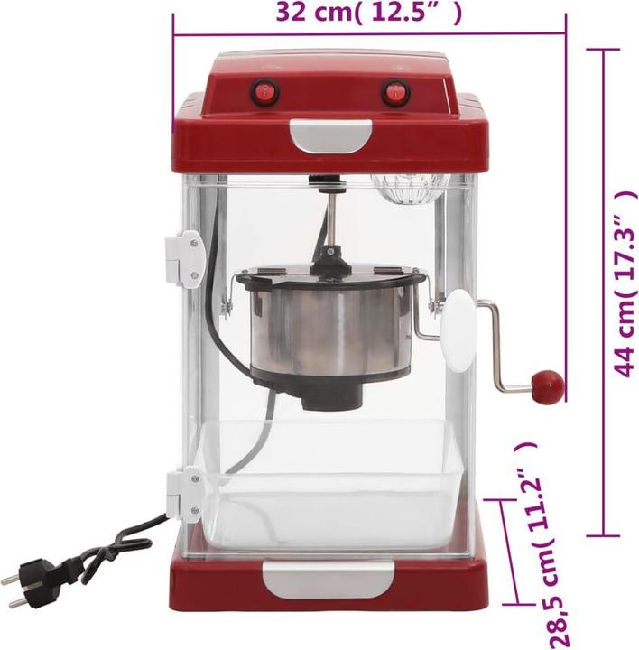 Actual product image VidaXL Popcorn machine