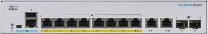 Produktbild Cisco PoE+ Switch CBS250-8FP-E-2G-EU 10 Port (10 Ports)