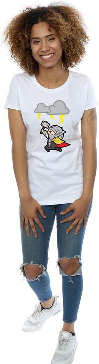 Actual product image Womens/Ladies Kawaii Thor God Of Thunder Cotton T-Shirt (XXL)