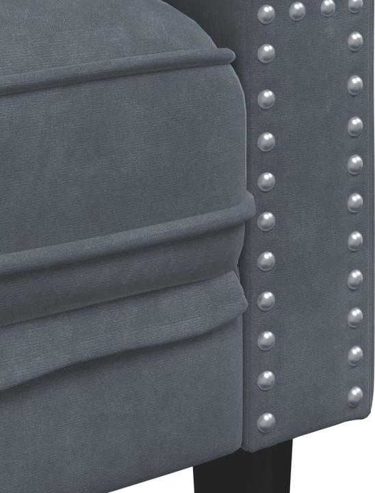 Immagine prodotto VidaXL Poltrona Chesterfield poltrona lounge poltrona club divano imbottito poltrona grigio scuro