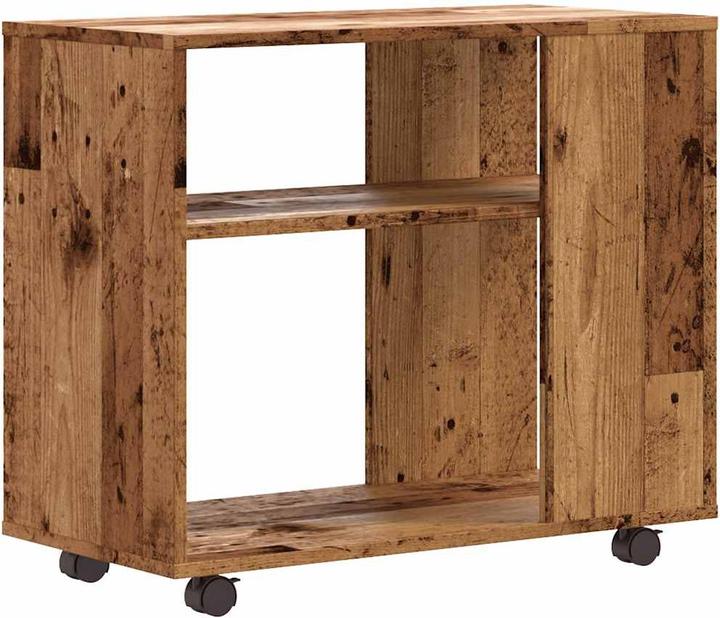 Produktbild VidaXL Beistelltisch Altholz-Optik 70x35x55 cm Holzwerkstoff Ablagetisch (70 x 35 x 55 cm)