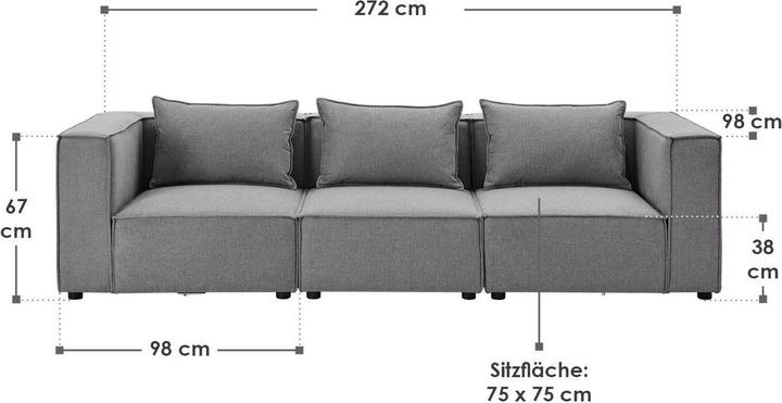 Produktbild Juskys Modulares Sofa Domas (Modular Sofa)