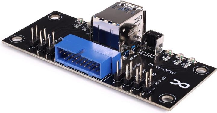 Image du produit Alphacool ES Panneau d'E/S avant avec USB 3.0 et jeu de câbles pour les boîtiers de serveurs