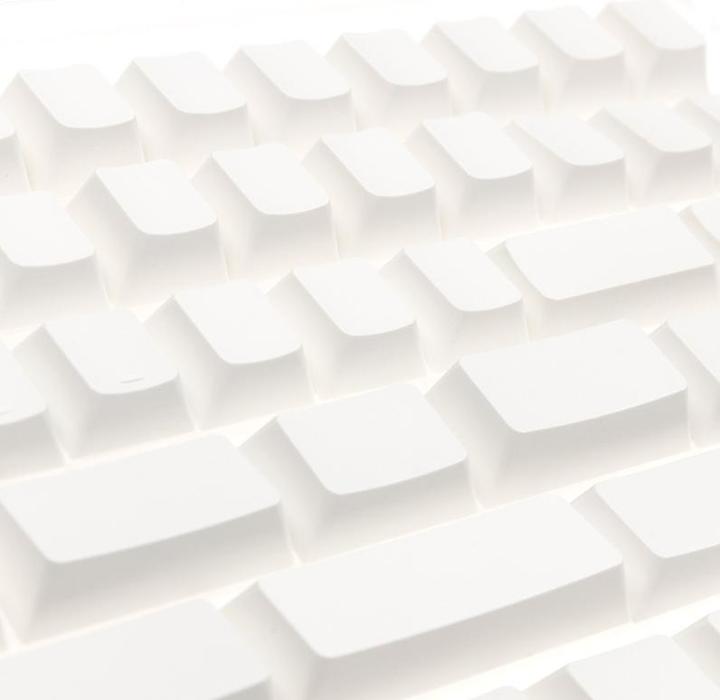 Produktbild Ducky Blank White PBT Set, Cherry-Profil - 133 Keycaps