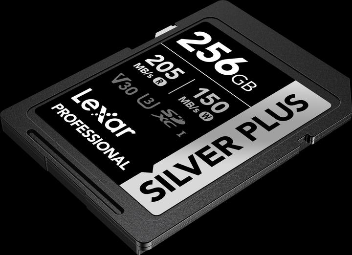 Image du produit Lexar SILVER Plus UHS-I SDXC 256GB (256 Go, SDXC, U3, UHS-I)