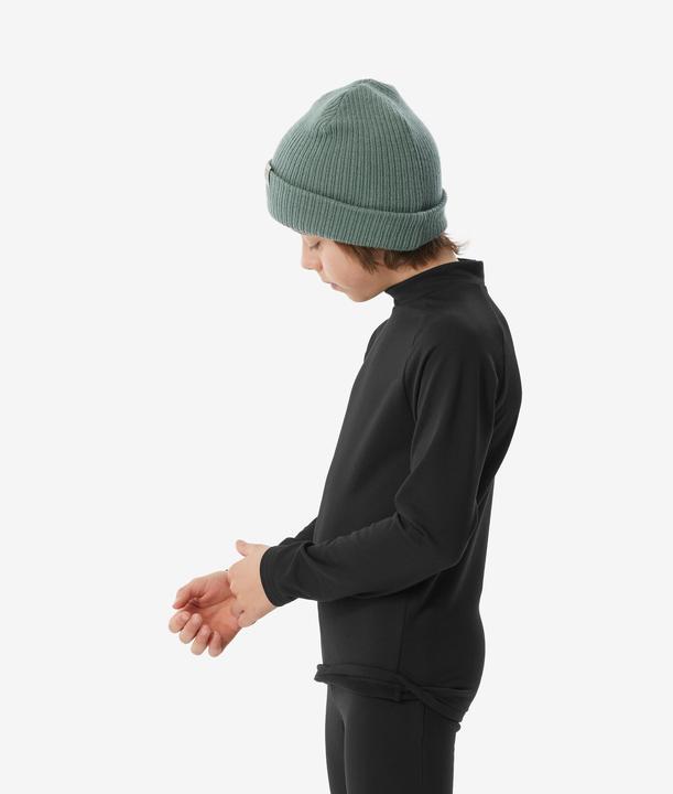 Actual product image Wedze Ski underwear functional shirt for children - BL 500 black (146)