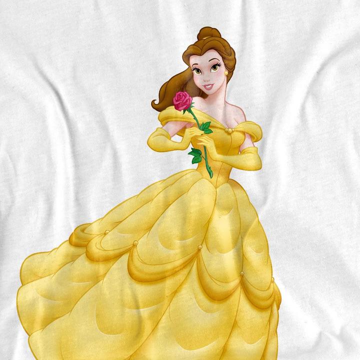 Actual product image Beauty And The Beast Unisex Adult Belle Rose T-Shirt (L)