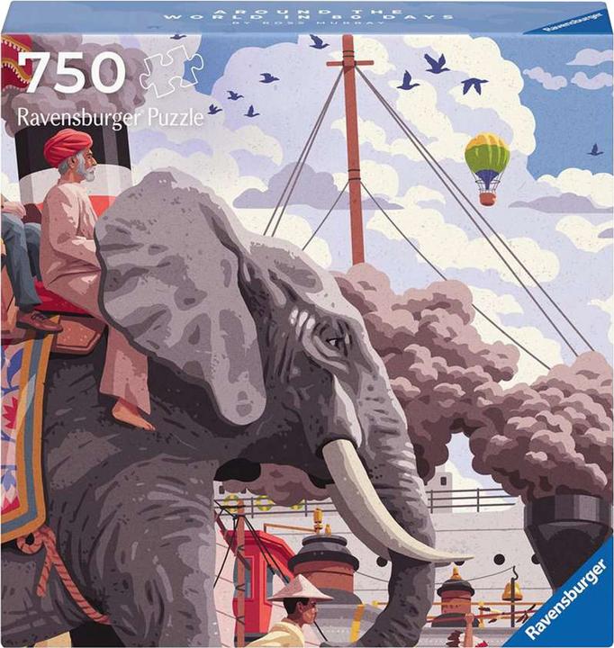 Actual product image Ravensburger Puzzle 12001201 - Around the world in 80 days - Art&soul- 750 pieces puzzle for (750 pieces)