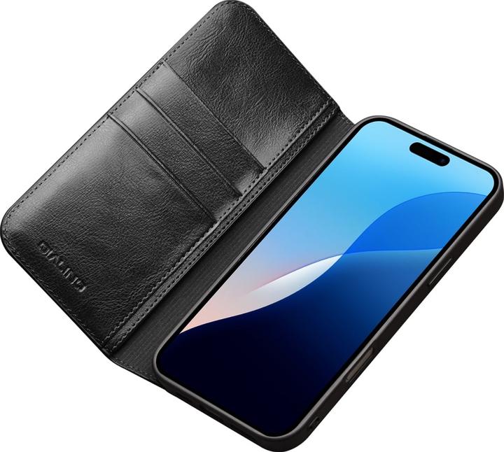 Image du produit QiAlino Fourre Flip cuir véritable (Apple iPhone 16 Pro)