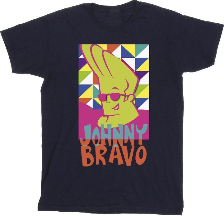 Johnny Bravo Multi Triangles Pop Art TShirt (XXL)