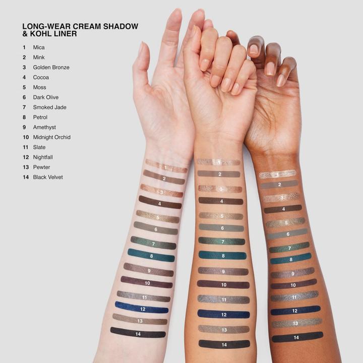Actual product image Bobbi Brown Long-Wear Cream Shadow & Kohl Liner Slate/ Nightfall (Nightfall, Slate)