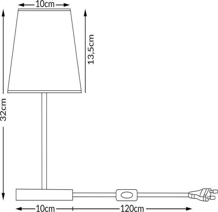 Actual product image Monzana Beside lamp (E14)
