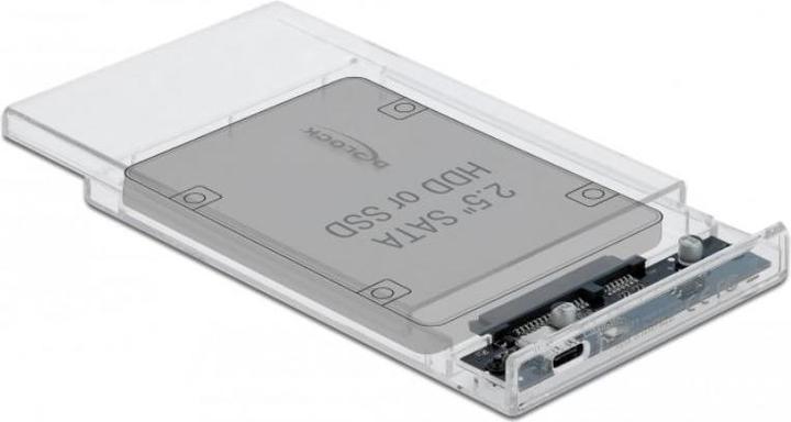 Image du produit Delock Boîtier externe pour disque dur / SSD SATA 2,5" avec USB Type-C (2.5")