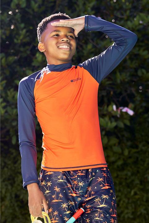 Actual product image Mountain Warehouse Childrens/Kids Long-Sleeved Rash Top (158)