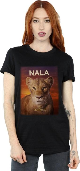 Actual product image Disney Womens/Ladies The Lion King Movie Nala Poster Cotton Boyfriend T-Shirt (XL)