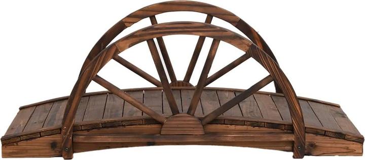 Immagine prodotto VidaXL Ponte da giardino con ruota 99x50x38 cm in legno di abete massiccio
