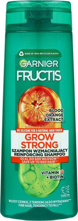 Immagine prodotto Garnier Fructis Grow Strong Shampoo Rinforzante Shampoo Rinforzante Arancione 400ml (400 ml, Shampoo liquido)
