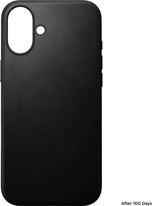 Actual product image Nomad Modern Leather Case iPhone 16 Plus Black (Apple iPhone 16 Plus)