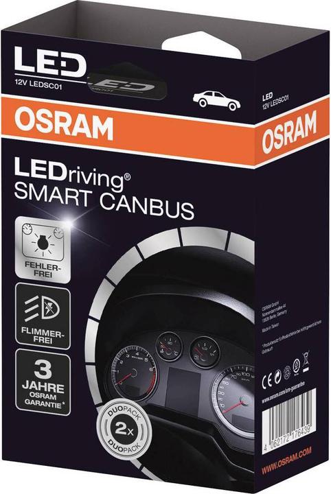 Actual product image Osram Car Lamp Socket CanBus Load Resistor LEDriving® SMART CANBUS
