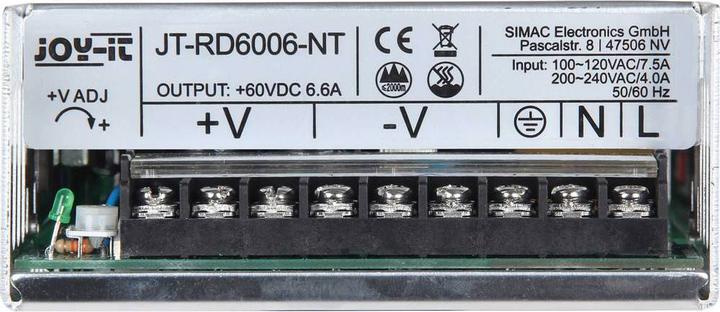 Joy-it Joy it industrial power supply, fixed voltage RD6006, 400W, 60V DC