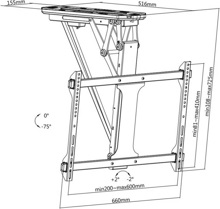 Produktbild myWall TV Deckenhalterung Deckenhalter (Decke)