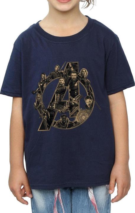 Immagine prodotto Avengers Infinity War Logo Maglietta Ragazze (140, 146)