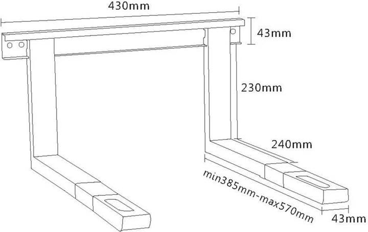 Immagine prodotto myWall Supporto per microonde