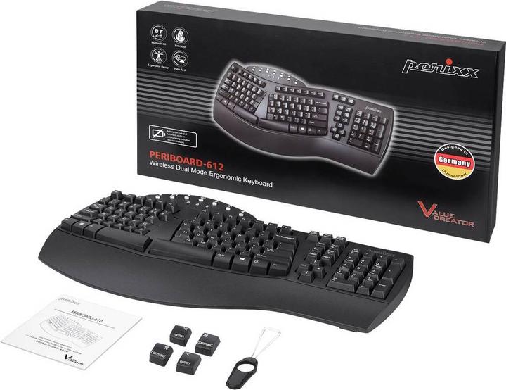 Image du produit Perixx Clavier Bluetooth® PERIBOARD 612BDE (DE, Sans fil)