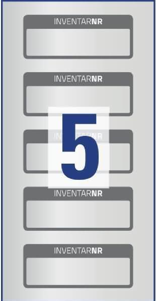 Actual product image Avery Inventory labels