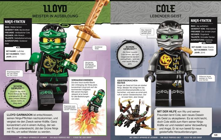 Produktbild LEGO Ninjago - Lexikon der Minifiguren (Deutsch, Simon Hugo, Claire Sipi, 2021)