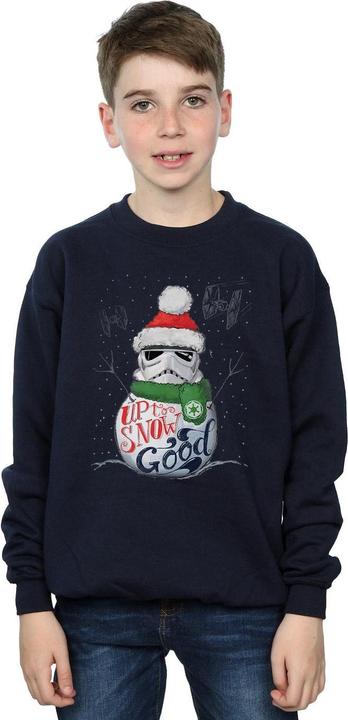 Actual product image Star Wars Boys Stormtrooper Up To Snow Good Sweatshirt (152, 158)